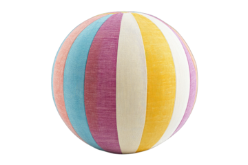 Colorful striped sphere