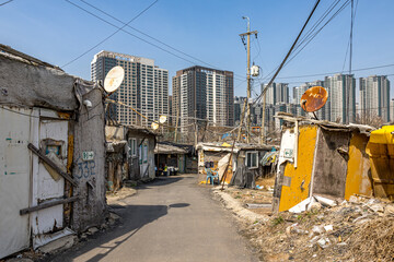 韓国の再開発地域