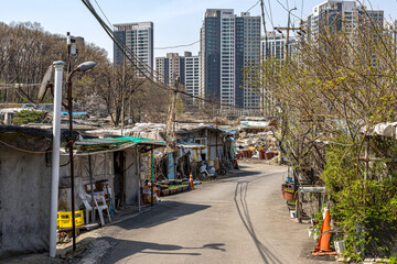 韓国の再開発地域