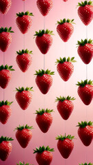 Fresh, ripe strawberries, isolated on a white background, highlight the sweet and juicy essence of this healthy summer fruit