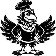 vector illustration of cartoon lion