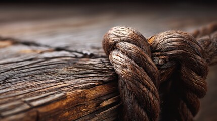 Rope knot detail