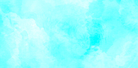 Soft sky-blue paint aquarelle hand-painted watercolor background design. beautiful bright blue paper texture. grunge effect light sky-blue shades watercolor background. watercolor scraped background.