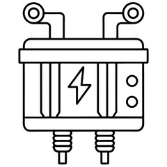 Circuit Breaker line art vector