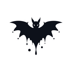 Fototapeta premium bat emerging from paint splash vector