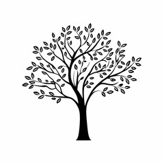 Obraz premium vector tree silhouette