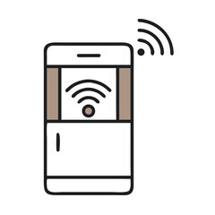 Smart Fridge Design Featuring Touchscreen Interface for Modern Kitchens