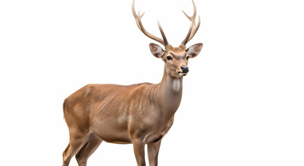 Obraz premium Majestic Sambar Deer: A Detailed Profile