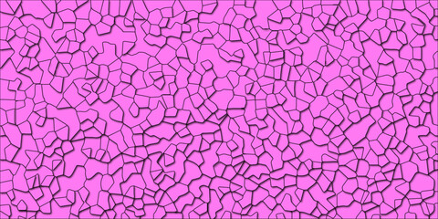 Cracked ground pattern formed from layered tiles

