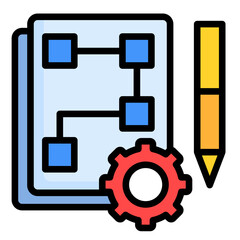 Plan Document  Icon Element For Design	