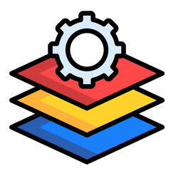 Management Layers  Icon Element For Design	