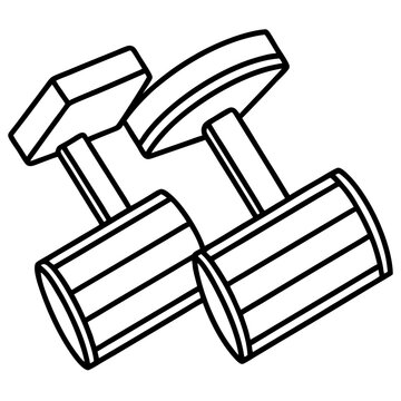 black and white cufflinks clip art preview