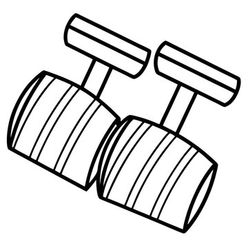 black and white cufflinks clip art preview