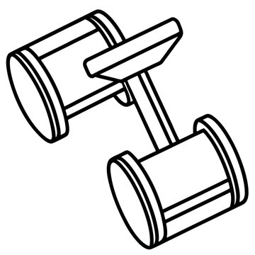 black and white cufflinks accessory clip art preview
