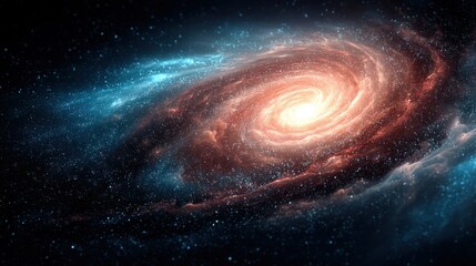 Spiral galaxy space