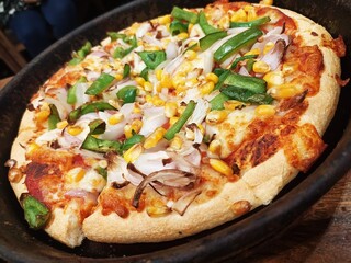 pizza on a plate