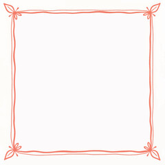 Obraz premium Decorative lined journal border illustration, creative expression