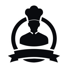 Restaurant Startup Logo Featuring Iconic Chef Design