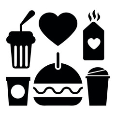 Iconic Food Illustrations for Diner Branding