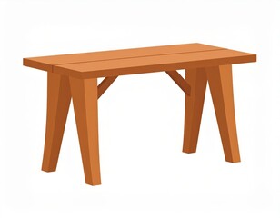 Fototapeta premium Simple Pixel Art Wooden Table