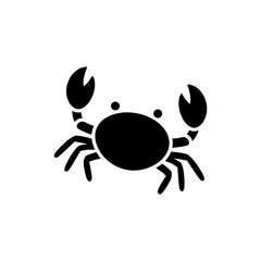 Crab Sideview with Claws Up for a Dynamic Sea Creature Pose