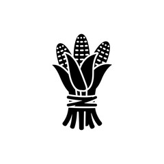 Corn Stalks with Twine Bundle for Agricultural Harvest and Farm Life