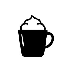 Cocoa Mug with Whipped Cream, Sweet Beverage and Comfort