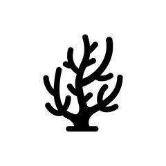 Coral Branch Underwater Shape for Ocean and Marine Life
