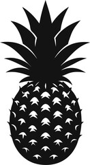 Obraz premium pineapple on black background