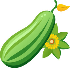 zucchini and flowers