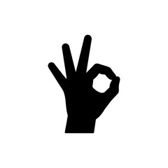 Hand Gesture for OK Sign Representing Positive Communication