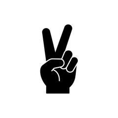 Fingers Forming Peace Sign for a Symbol of Unity