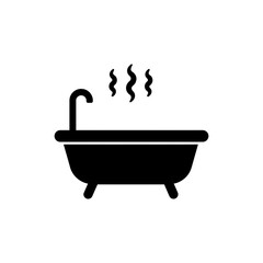 Bathtub with Steam Lines Above for Relaxing Bathing Experience