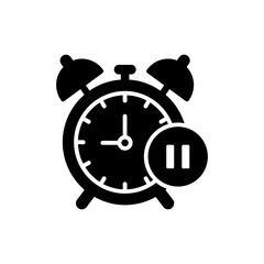 Alarm Clock with Pause Button for Time Control