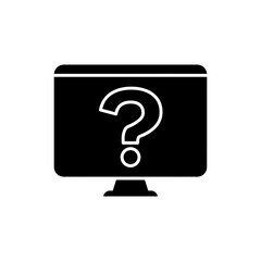 Quiz Question Mark on Display for Interactive Learning or Assessment