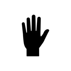 Hand Icon Raising in Classroom for Student Participation