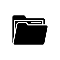 File Folder with Course Material for Online Learning