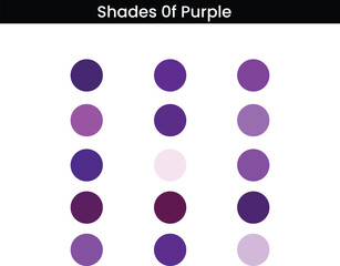 Shades Of Purple Colour
