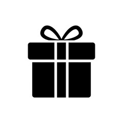 Wrapped Gift Box with Ribbon Bow for Romantic Surprise