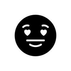 Love Emoji Face with Heart Eyes for Romantic Expression