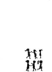 Black Children &  Icon Set