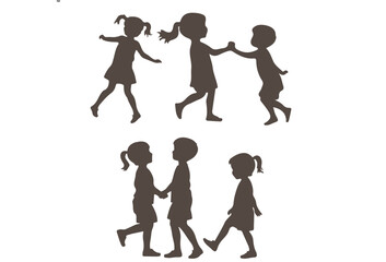 Black Children &  Icon Set