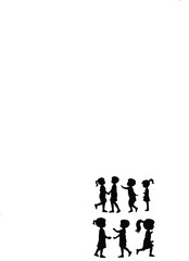 Black Children &  Icon Set