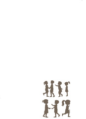 Black Children &  Icon Set