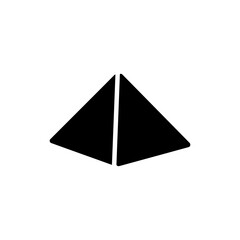 Fototapeta premium Classic Stone Pyramid Monument with Smooth Triangular Sides