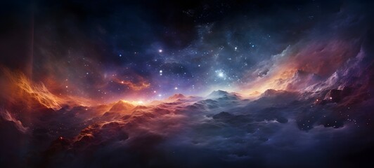 Galaxy Version of mammoth world,ai generative