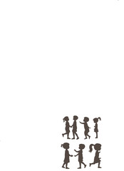 Black Children &  Icon Set