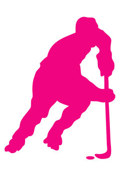 roller inline hockey silhouette personnage