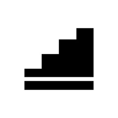 Minimalist Flat Stair Base with Thin Top Architectural Structure