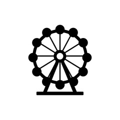 Ferris Wheel with Round Frame and Cabin Dots Design